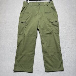 5.11 Tactical Series Men's Cargo Pants‎ Olive Green 30x26 Flex Poly Cotton FLAW